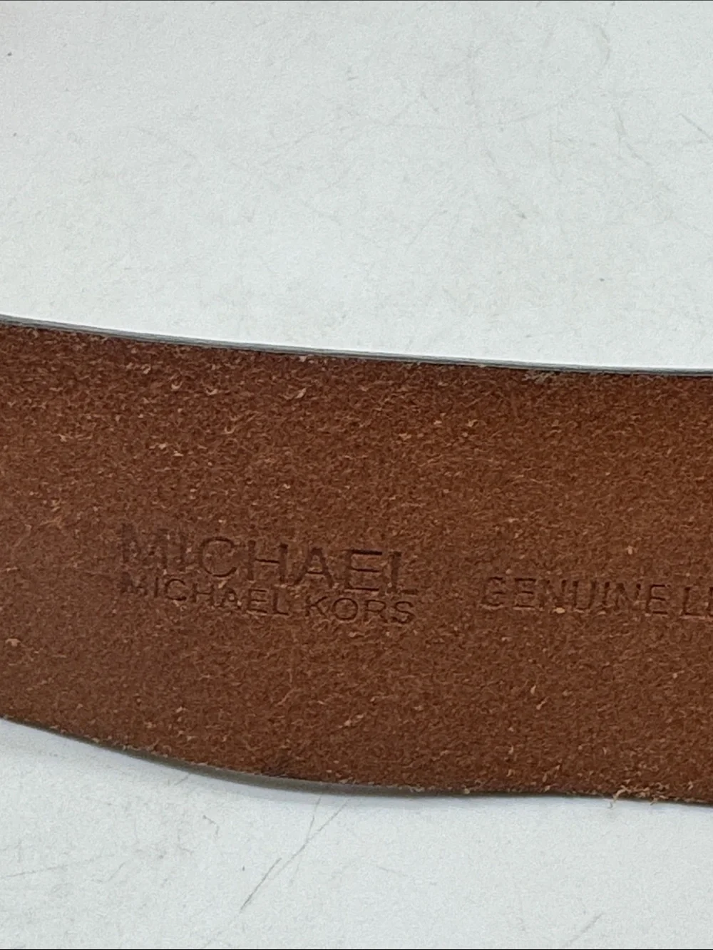 Michael Kors Black Leather Double-Ring Waist Belt